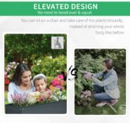 Metal Raised Garden Bed Planter Box 40 X 12 X 32 Dark Grey Durable Outdoor Gardening Solution - Image 5