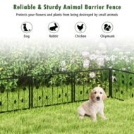 Decorative Garden Fence With 8 Panels Animal Barrier - Image 9