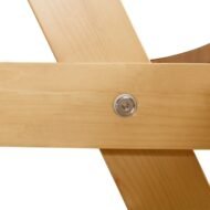 Outdoor 8 Person Picnic Table, 8 Person Round Picnic Table With 4 Built-in Benches, Umbrella Hole, Outside Table And Bench Set For Garden, Backyard, Porch, Patio, Natural - Image 3