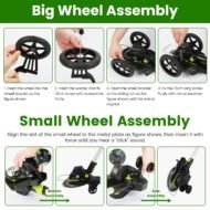 1Set 21V Electric Weed Edger Cordless String Trimmer With 2Pcs3000mAh Batteries 3.6-4.6FT Length 90 Degree Rotatable Angle Saw Blades Steel Blades String Blades Fedex Shipping - Image 8