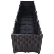 Deep Raised Garden Bed Plastic Planter Boxes For Vegetables Flowers Herbs And Succulents,Self-Watering Planter Box Raised Bed To Grow Flowers, Herbs & Vegetables, 63 L X 15.7D X 14.7 H - Image 10