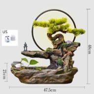 Feng Shui Wheel Fortune Rockery Fountain Circulation Water Wealth Landscape - Image 6