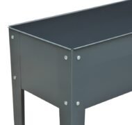Metal Raised Garden Bed Planter Box 40 X 12 X 32 Dark Grey Durable Outdoor Gardening Solution - Image 2