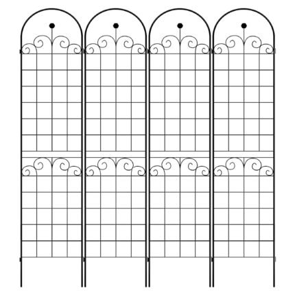4 Pack Metal Garden Trellis For Climbing Plants Outdoor Netting Trellis
