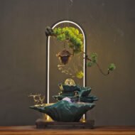 Generating Wealth Mountain Water Fountain Small Ornaments Circulating Water Car