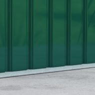 9'x4.5'x5.5' Rust Resistant Metal Garden Shed, Vented, Green White, Perfect For Backyard Lawn Tool Storage  Garden Essentials - Image 7