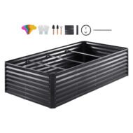 VEVOR Galvanized Raised Garden Bed Planter Box 94.5x47.2x23.6inch Flower Vegetable - Image 9