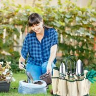 13Pcs Garden Tool Set Aluminum Alloy Gardening Hand Tools Starter Kit With Garden Bag Heavy Duty Outdoor Hand Tools With Non-Slip Ergonomic Handle For Plant Gardening - Image 2