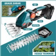 Cordless Hedge Trimmer, 2-in-1 Electric Handheld Grass Shears With 21V 2.0 Battery X2, Grass Trimmer, Mini Bush Trimmer Kit For Garden, Patio And Lawn - Image 7