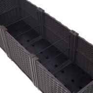 Deep Raised Garden Bed Plastic Planter Boxes For Vegetables Flowers Herbs And Succulents,Self-Watering Planter Box Raised Bed To Grow Flowers, Herbs & Vegetables, 47.2 L X 15.7 D X 14.7 H - Image 6