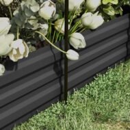 Galvanized Steel Planter Box With Crop Cage And Shade Cloth, Raised Garden Bed For Flowers, Veggies And Herbs, Gray - Image 8