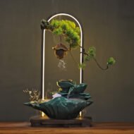 Generating Wealth Mountain Water Fountain Small Ornaments Circulating Water Car - Image 5