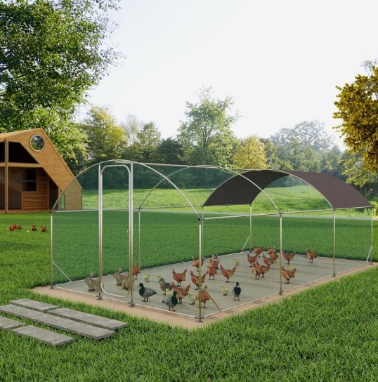 7e4b5552-344d-4557-8342-88988e98fb02.jpg Dome Roof Large Poultry Cage For Hen House, - Image 1