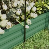 Galvanized Steel Planter Box With Crop Cage And Shade Cloth, Raised Garden Bed-Green - Image 2
