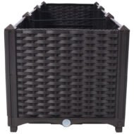 Deep Raised Garden Bed Plastic Planter Boxes For Vegetables Flowers Herbs And Succulents,Self-Watering Planter Box Raised Bed To Grow Flowers, Herbs & Vegetables, 47.2 L X 15.7 D X 14.7 H - Image 5