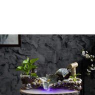 Ceramic Flowing Water Fountain Circulating Water Ornament To Attract Wealth - Image 5