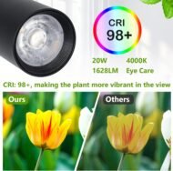Grow Lights Stand For Indoor Plants Full Spectrum Tall Plant Light For Indoor Growing With 20W COB P - Image 2