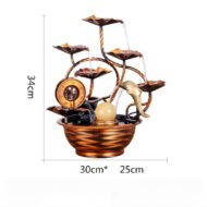 Pure Copper Water Ornaments Feng Shui Wheel Wealth Fountain - Image 6