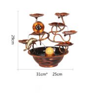 Pure Copper Water Ornaments Feng Shui Wheel Wealth Fountain - Image 3
