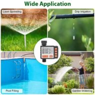 1Pc Sprinkler Timer With 3 Watering Programs Manual Mode Automatic Watering System Waterproof Irrigation Timer House Faucet Timer For Garden Yard Lawn - Image 2