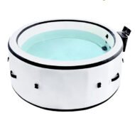 Inflatable Hot Tub, Portable Spa Pool, Outdoor Spa Center That Can Accommodate 4-6 People, With Lid And 6 Colored Light Beads - Image 5