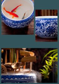 Fashion Personality Ceramic Flowing Water Fountain Ornament - Image 4