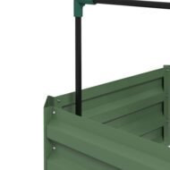 Outsunny Galvanized Raised Garden Bed, 24 X 24 X 11.75 Outdoor Planter Box With Trellis Tomato Cage And Open Bottom For Climbing Vines, Vegetables, Flowers In Backyard, Garden, Patio, Green - Image 8