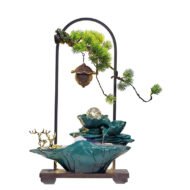 Generating Wealth Mountain Water Fountain Small Ornaments Circulating Water Car - Image 3