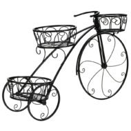 Tricycle Plant Stand Flower Pot Cart Holder In Parisian Style - Image 5