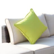 Outsunny 8 Pieces PE Rattan Corner Sofa Set With Thick Cushions, Aluminium Outdoor Rattan Garden Furniture Set With Glass Top Table, No Assembly Required, Mixed Brown - Image 3