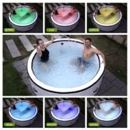 Inflatable Hot Tub, Portable Spa Pool, Outdoor Spa Center That Can Accommodate 4-6 People, With Lid And 6 Colored Light Beads - Image 6