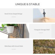 Outsunny 3Mx3M Garden Gazebo Double Top Outdoor Canopy Patio Event Party Wedding Tent Backyard Sun Shade With Netting - Cream White - Image 5