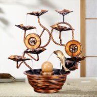 Pure Copper Water Ornaments Feng Shui Wheel Wealth Fountain - Image 7