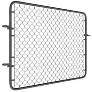 Garden Gate Chain Link Fence Gate, Galvanized Steel Garden Door For Yard Entrance Way, 47.2 X 70.9 In., Black