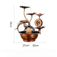 Pure Copper Water Ornaments Feng Shui Wheel Wealth Fountain - Image 5