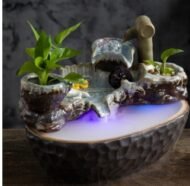 Ceramic Flowing Water Fountain Circulating Water Ornament To Attract Wealth - Image 3