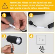 Grow Lights Stand For Indoor Plants Full Spectrum Tall Plant Light For Indoor Growing With 20W COB P - Image 4