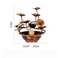 Pure Copper Water Ornaments Feng Shui Wheel Wealth Fountain - Image 4