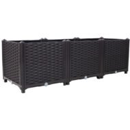 Deep Raised Garden Bed Plastic Planter Boxes For Vegetables Flowers Herbs And Succulents,Self-Watering Planter Box Raised Bed To Grow Flowers, Herbs & Vegetables, 47.2 L X 15.7 D X 14.7 H - Image 10